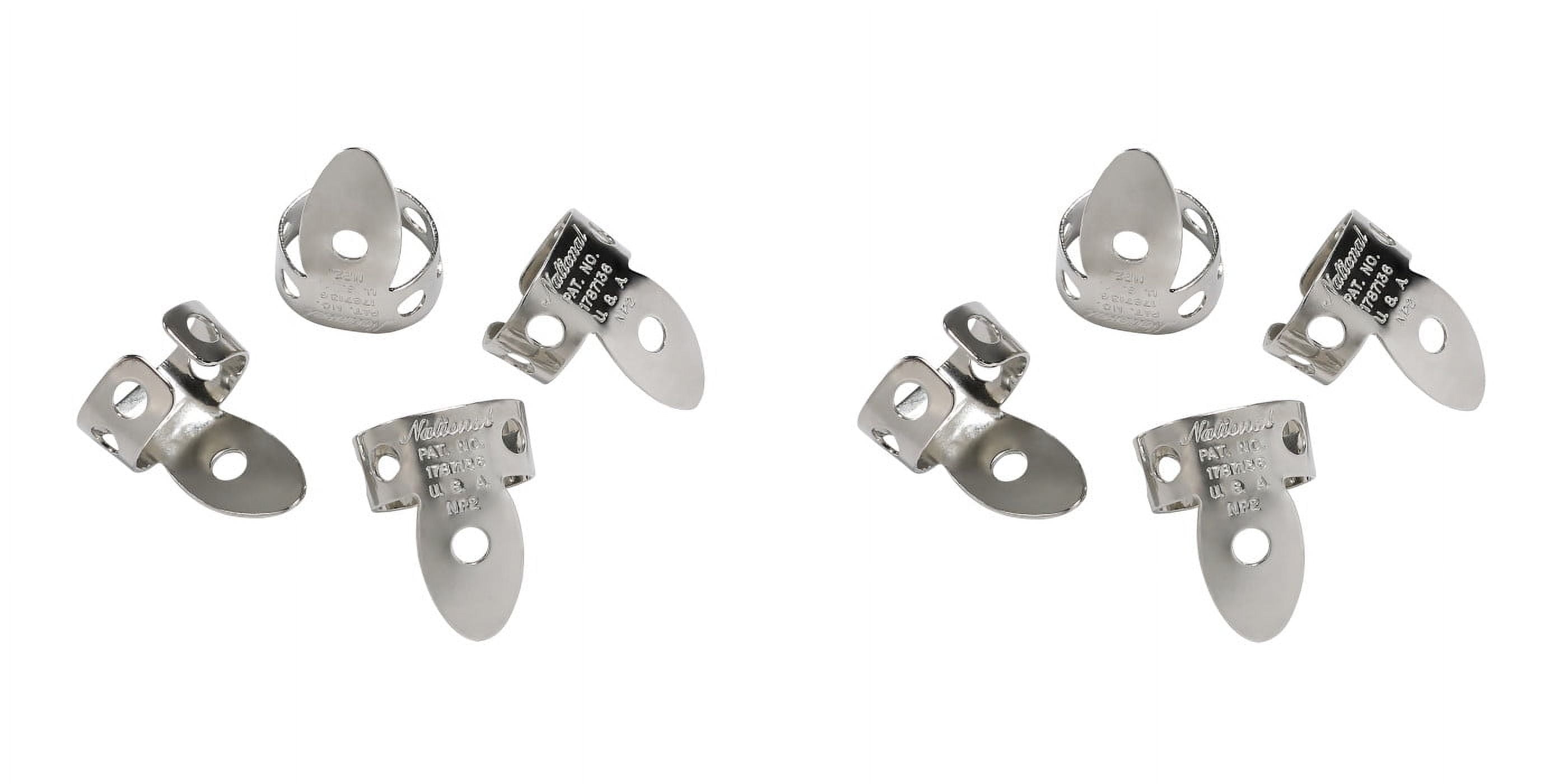 D'Addario National Finger Picks Nickel Plated 8 Picks