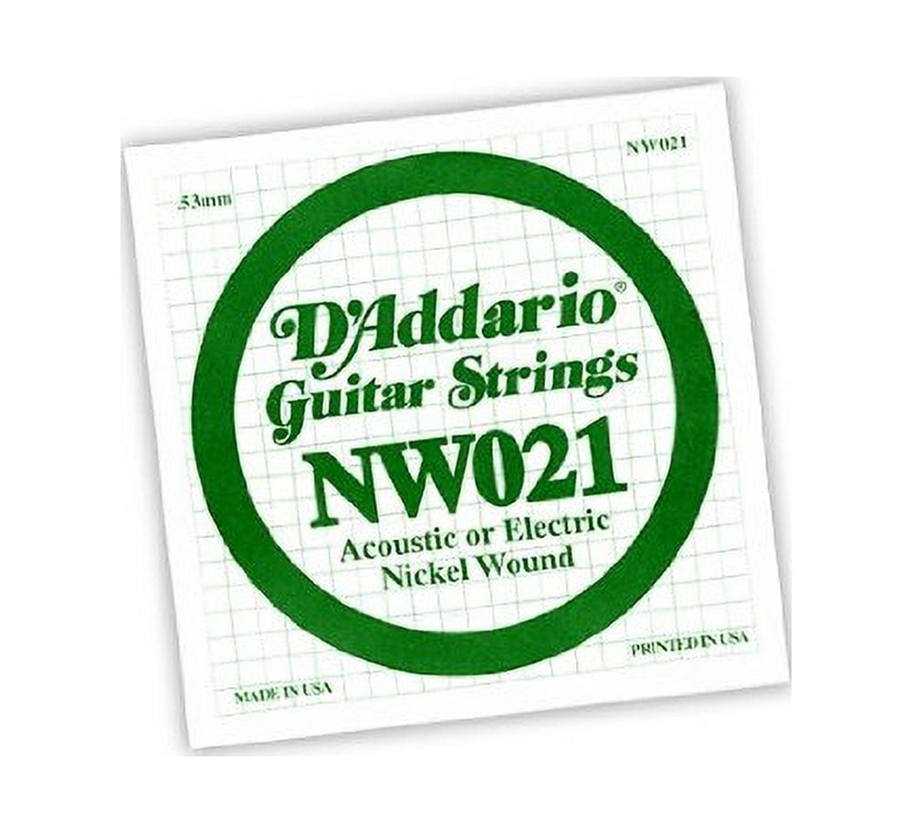 Nada String d'addario single .021 xl nickel wound string - Walmart.com