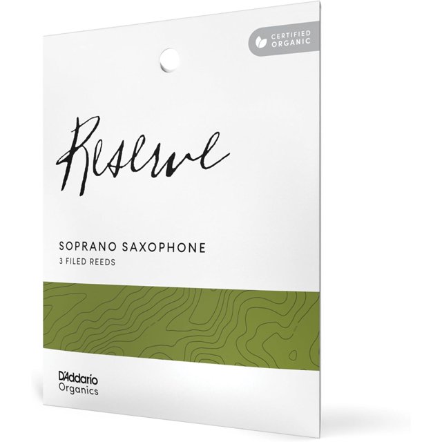 D'Addario Organic Reserve Soprano Saxophone Reeds 3 Pack