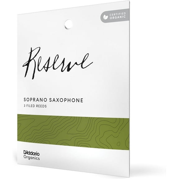 D'Addario Organic Reserve Soprano Saxophone Reeds - 3 Pack