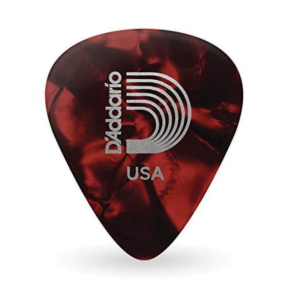 D'Addario Planet Waves Red Pearl Celluloid Guitar Picks 10 Picks