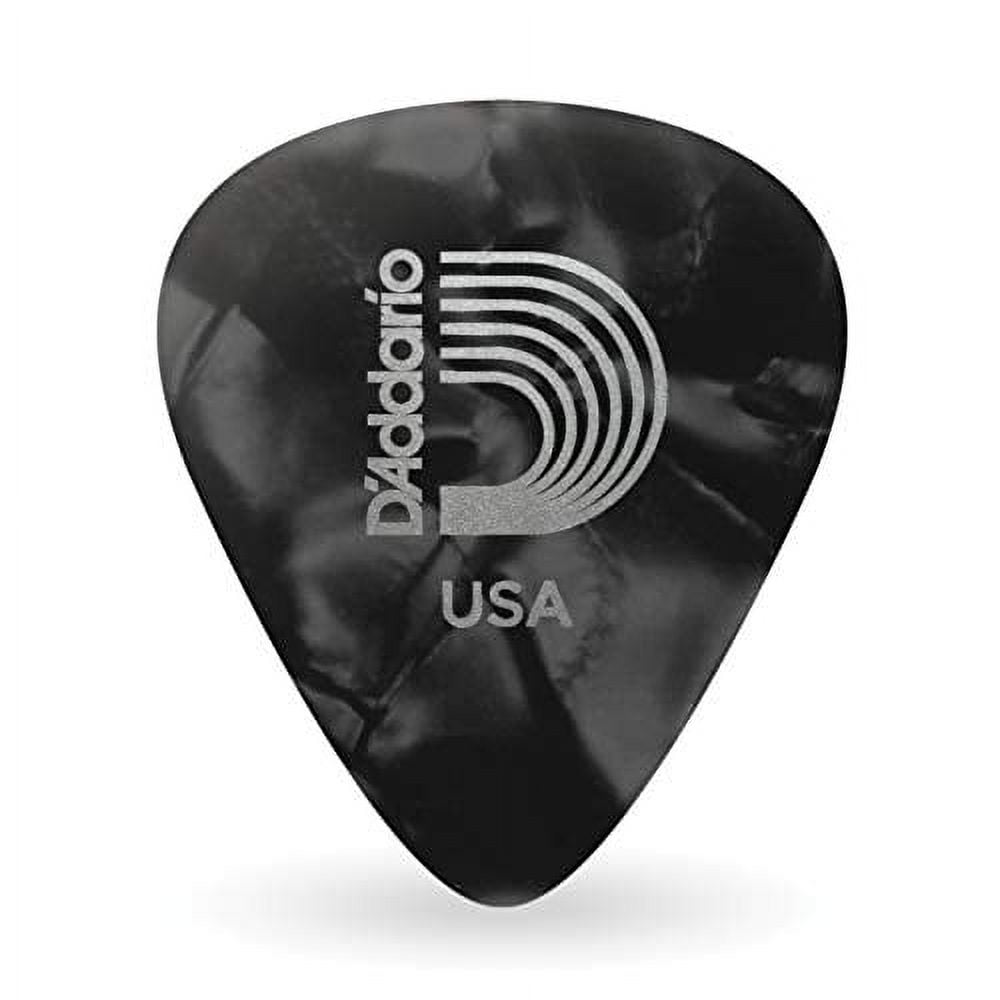 D'Addario Planet Waves Black Pearl Celluloid Guitar Picks - 100 Packs