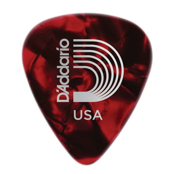 D'Addario Planet Waves Red Pearl Celluloid Guitar Picks 100 Picks