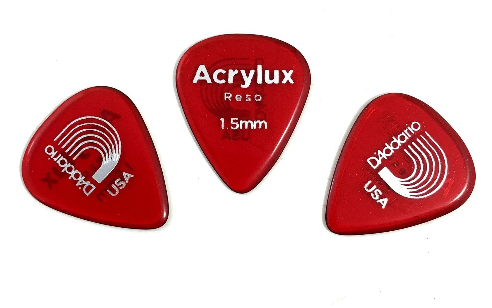 D'Addario - Planet Waves Acrylux Reso Guitar Picks 3 Pack Extra Heavy ...