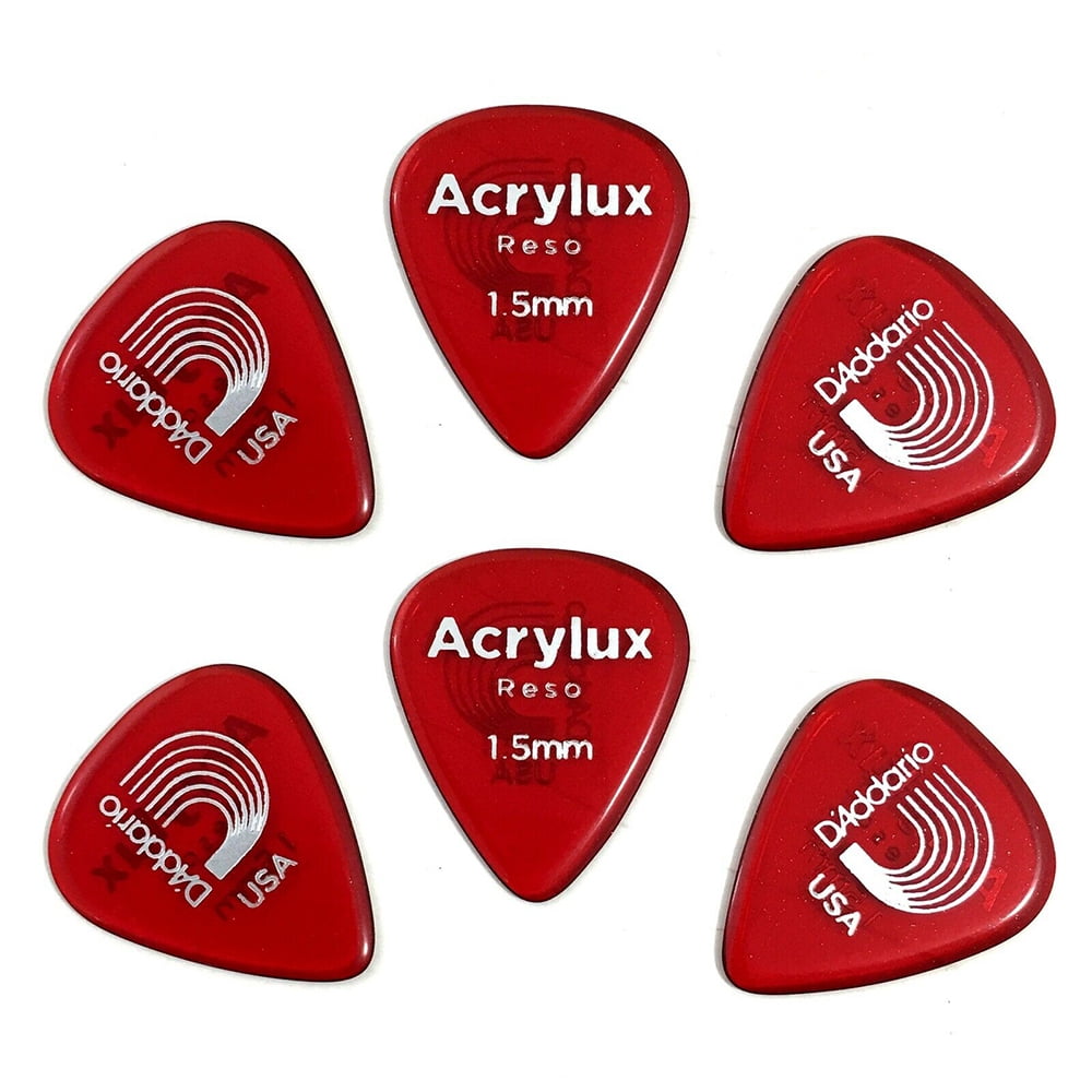 D'Addario - Planet Waves Acrylux Reso Guitar Picks 6 Pack Extra Heavy