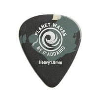D'Addario Planet Waves Camouflage Celluloid Guitar Picks Heavy 10 Pack