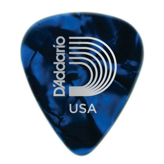 D'Addario Planet Waves Celluloid Blue Pearl Guitar Picks - 100 Packs