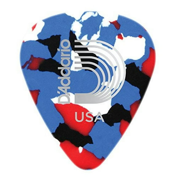 D'Addario Planet Waves Classic Celluloid Multi-Color Guitar Pick | 10 Pack | Light