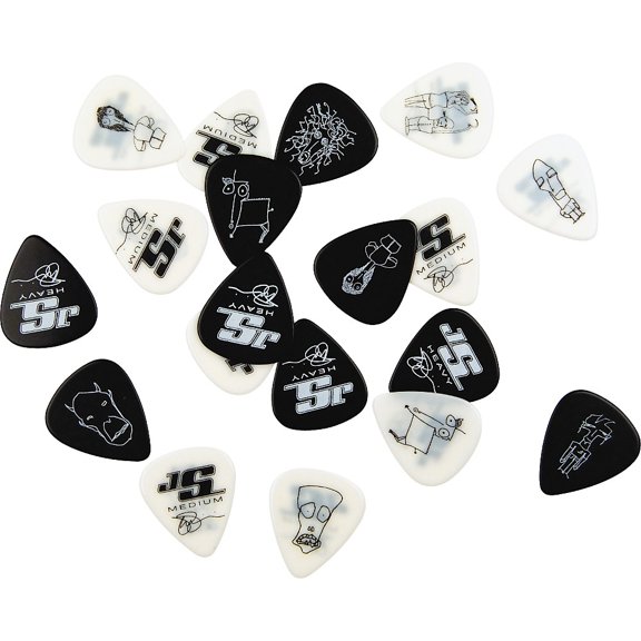 D'Addario Planet Waves Joe Satriani Signature Guitar Picks 10-Pack White Heavy