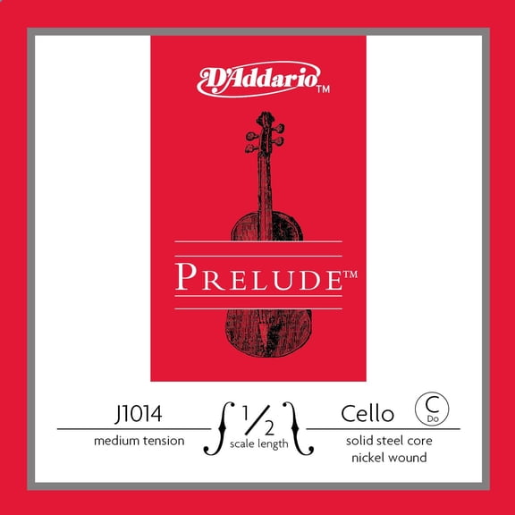 D'Addario Prelude Cello C String 1/2 Size
