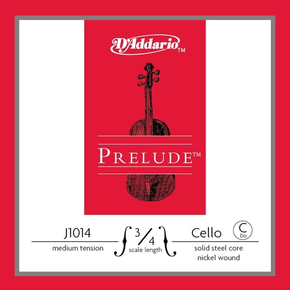 D'Addario Prelude Cello C String 3/4 Size