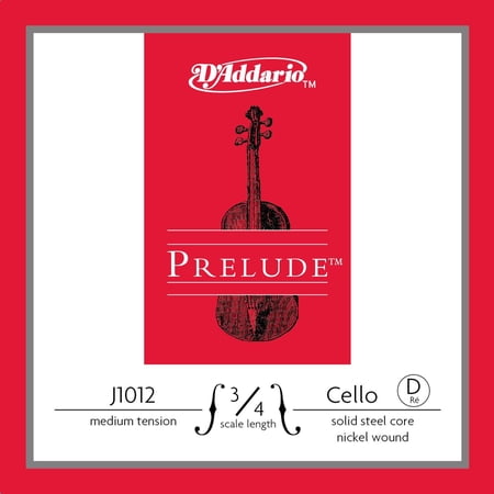 D'Addario Prelude Cello D String 3/4 Size
