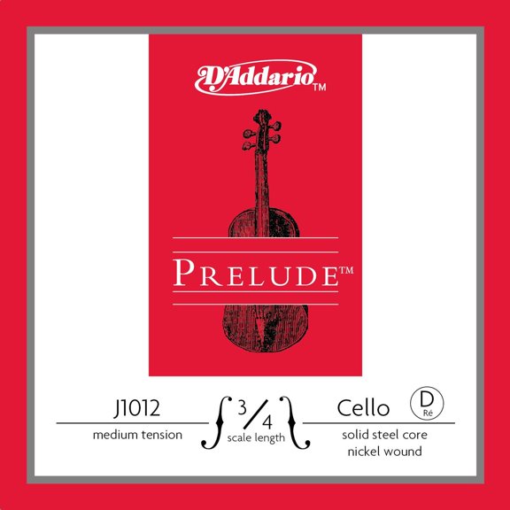 D'Addario Prelude Cello D String 3/4 Size