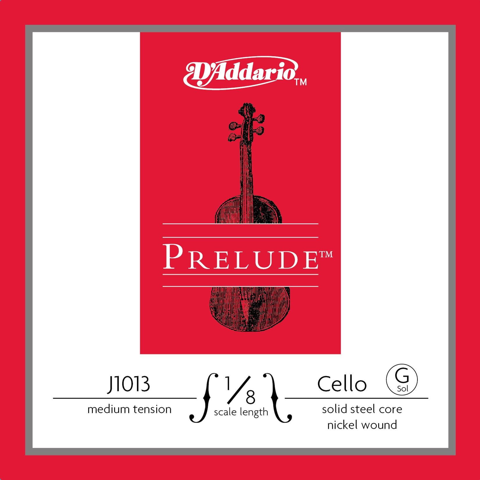 D'Addario Prelude Series Cello G String 1/8 Size