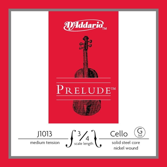D'Addario Prelude Series Cello G String 3/4 Size