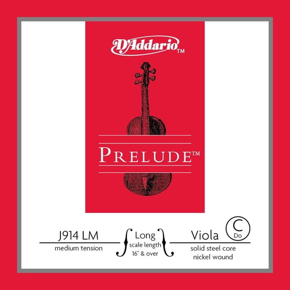 D'Addario Prelude Series Viola C String 16+ Long Scale