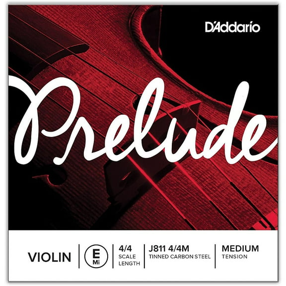 D'Addario Prelude Violin Single E String, 4/4 Scale, Medium Tension
