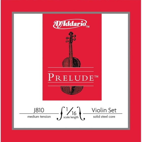 D'Addario Prelude Violin String Set 1/16 Size, Medium