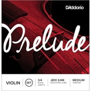 D'Addario Prelude Violin String Set, 3/4 Scale, Medium Tension