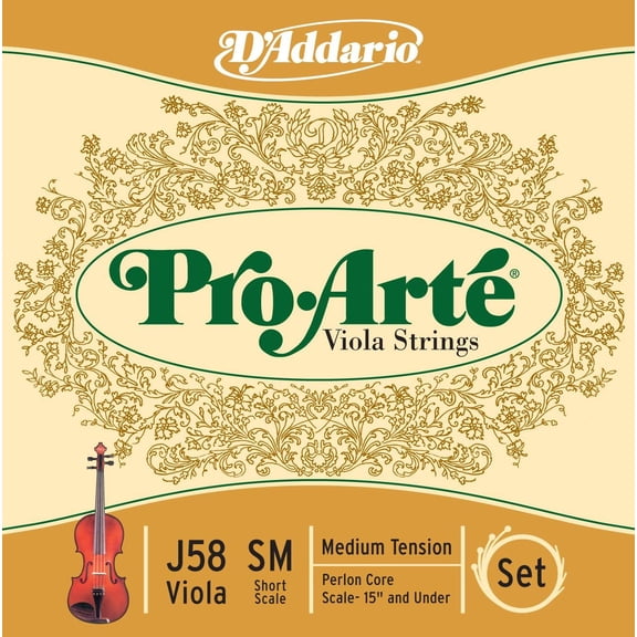 D'Addario Pro-Art Series Viola String Set 13-14 Short Scale