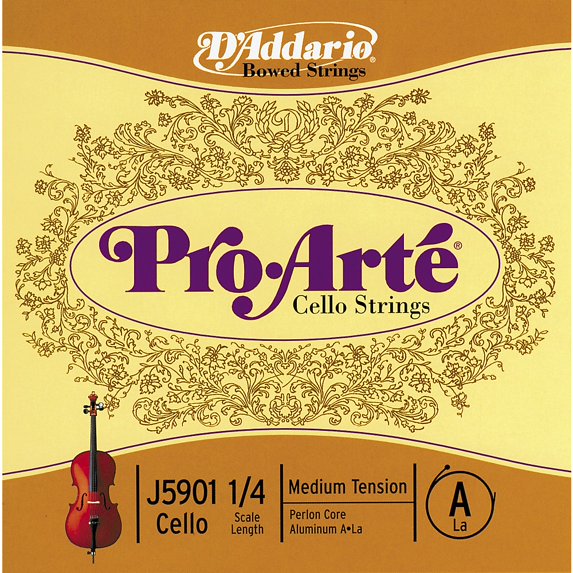 D'Addario Pro Arte Cello Strings A String 1/4
