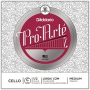 DAddario Pro-Arte Cello Single C String, 1/2 Scale, Medium Tension