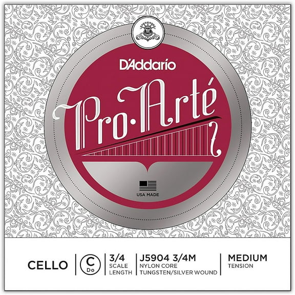 D'Addario Pro-Arte Series Cello C String 3/4 Size