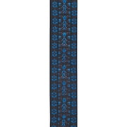 D'Addario Quick Release Hootenanny Guitar Strap Black and Blue 2 in.