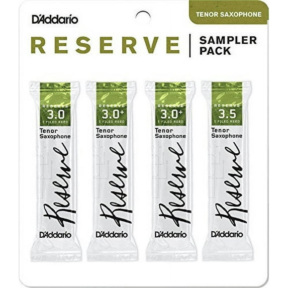 D'Addario Reserve Tenor Saxophone Reed Sampler Pack, 3.0/3.0+/3.5 | DRS-K30