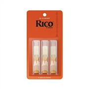 D'Addario Rico Bb Clarinet Reeds, Strength 2.5, 3-pack
