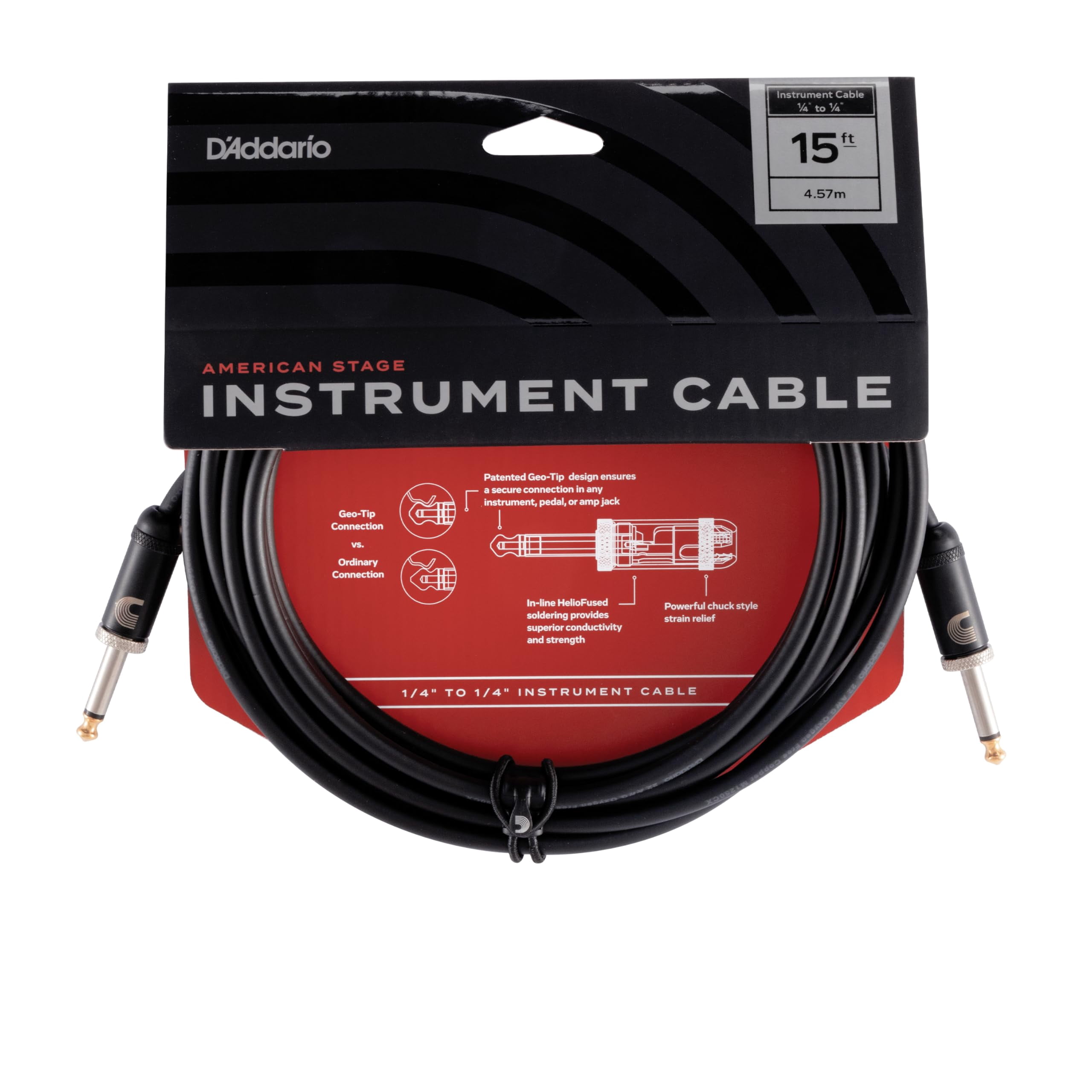 D'Addario Stage Instrument Cable, 15 feet