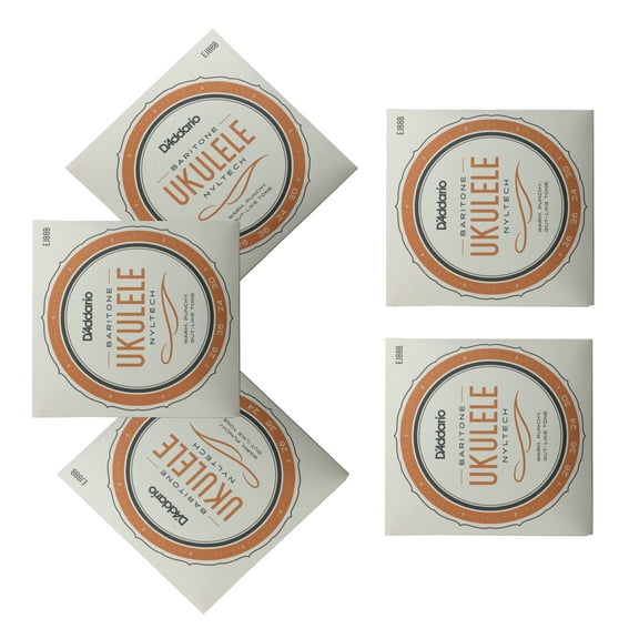 D'Addario Ukulele Strings 5 Sets Nyltech Baritone EJ88B Uke
