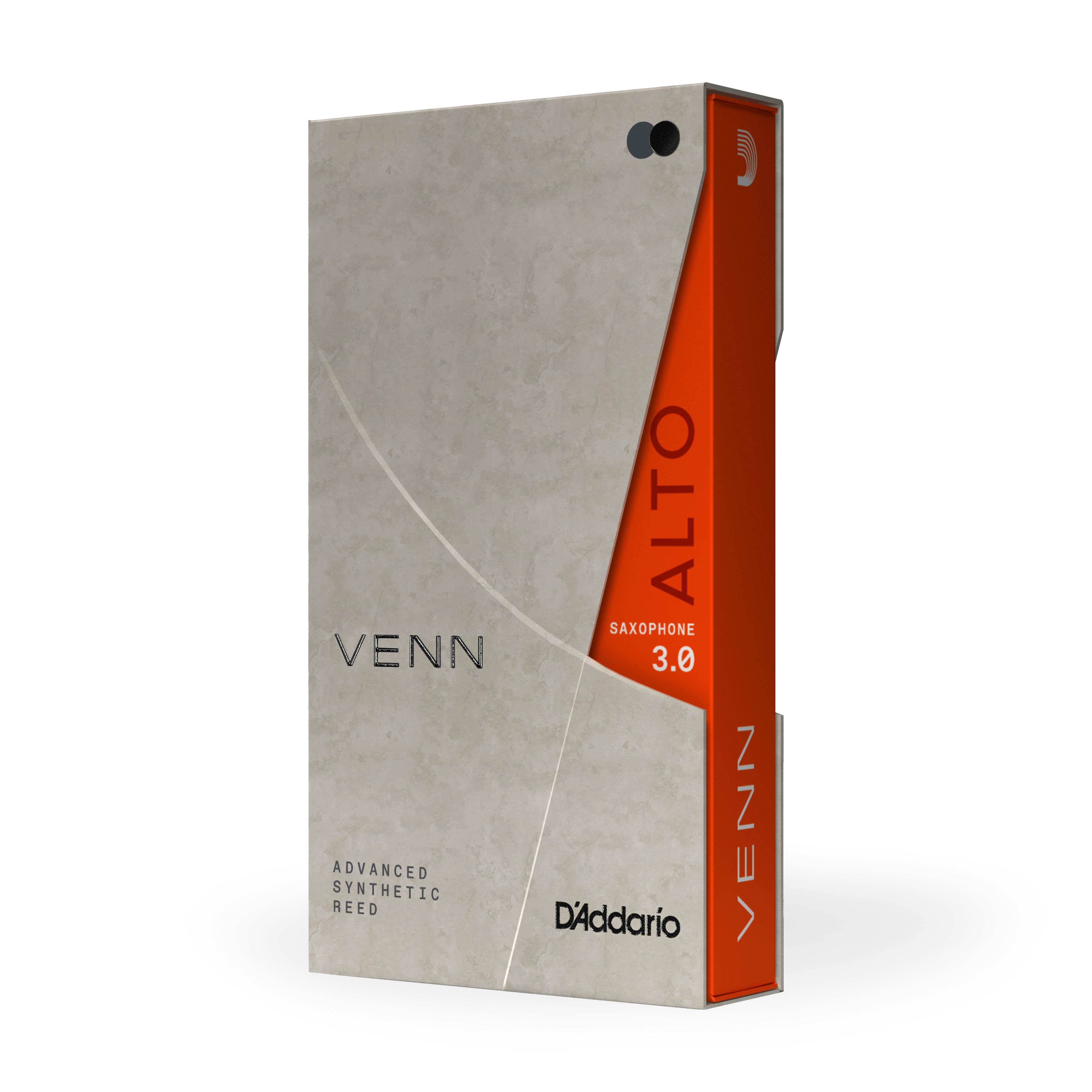 D'Addario VENN Alto Saxophone Reed, G2, Strength 3.0, 1-Pack