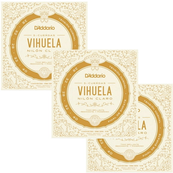 D'Addario Vihuela Strings 3-Sets Normal Tension