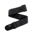 thumbnail image 1 of D'Addario Woven Guitar Strap, Lightning Black Tubular, 1 of 3