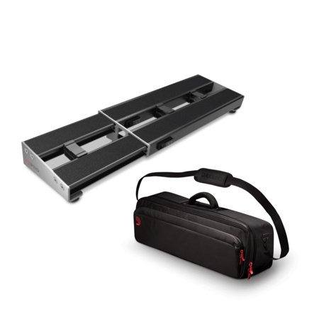 D'Addario XPND Expanding Single Row Pedalboard with D'Addario Transporter Case