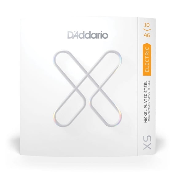 D'Addario XSE1046 10-46 Regular Light, XS Nickel Coated Electric Guitar Strings