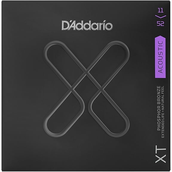 D'Addario XT Acoustic Phosphor Bronze, Custom Light, 11-52
