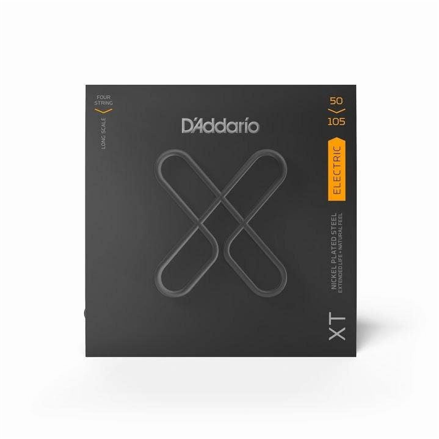 D'Addario XT Bass Guitar Strings Nickel Plated Steel, Medium, Long Scale, 50-105