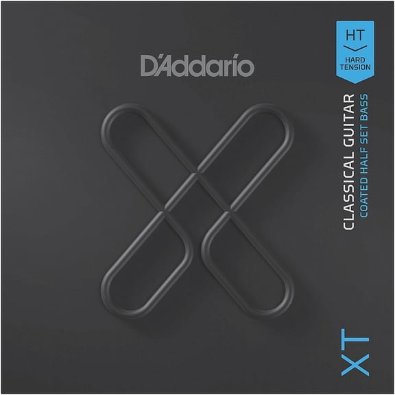 D'Addario XT Composite Classical Guitar Strings - Bass Half Set, Hard Tension