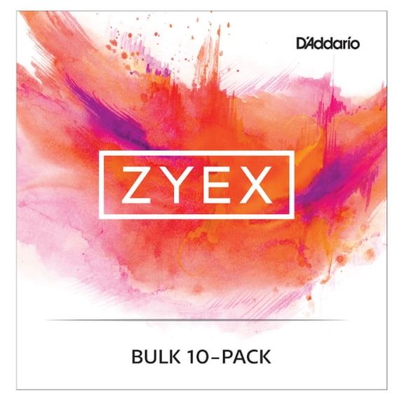 D'Addario Zyex Viola Single D String, Short Scale, Medium, Bulk 10-Pack