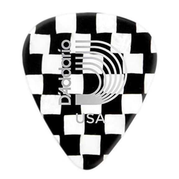 D'Addario Planet Waves Guitar Checkerboard Celluloid Picks - 10 Pack