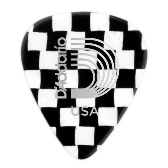 D'Addario Planet Waves Checkerboard Celluloid Guitar Pick 100 Pack