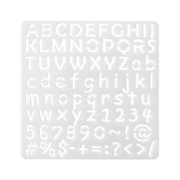 D Alphabet Numbers Stencil 6X6 Inches For Explosion Box Painting Template Creative Design For Gift Album Customization