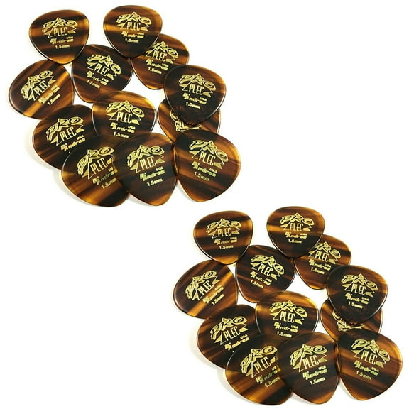 D'Andrea Mandolin Picks 24 Pack Rounded Triangle Guitar Picks 1.5mm Pro-Plec