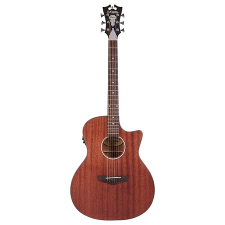 D'Angelico 6 String Acoustic-Electric Guitar, Right, Natural (DAPLSG200MAHCP)