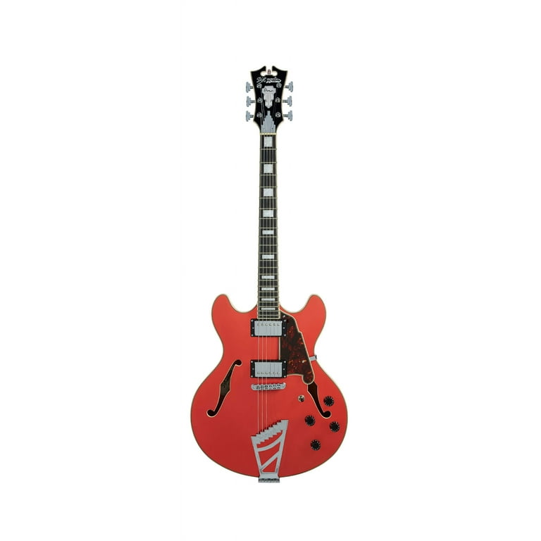 美品　D'Angelico Premier  , Fiesta Red D'Angelico Premier Mini DC Electric Guitar - Fiesta Red with