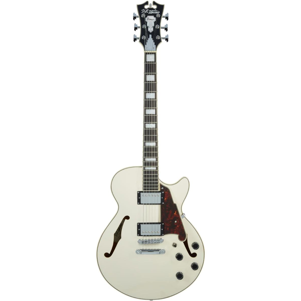 D'Angelico Premier SS (With Stop-Bar Tailpiece) Semi-Holow Electric Guitar, Champagne