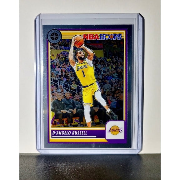 D'Angelo Russell 2023-24 Panini Premium Stock NBA Hoops #12 Card Los Angeles Lakers