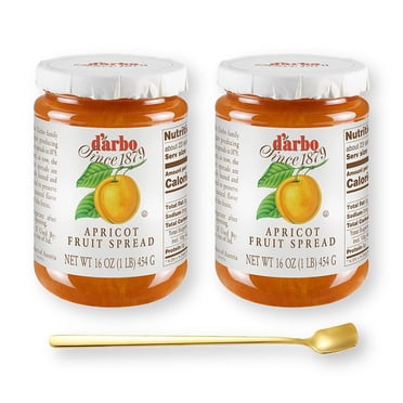 D'arbo All-Natural Apricot Fruit Spread, 16 Oz (454g)